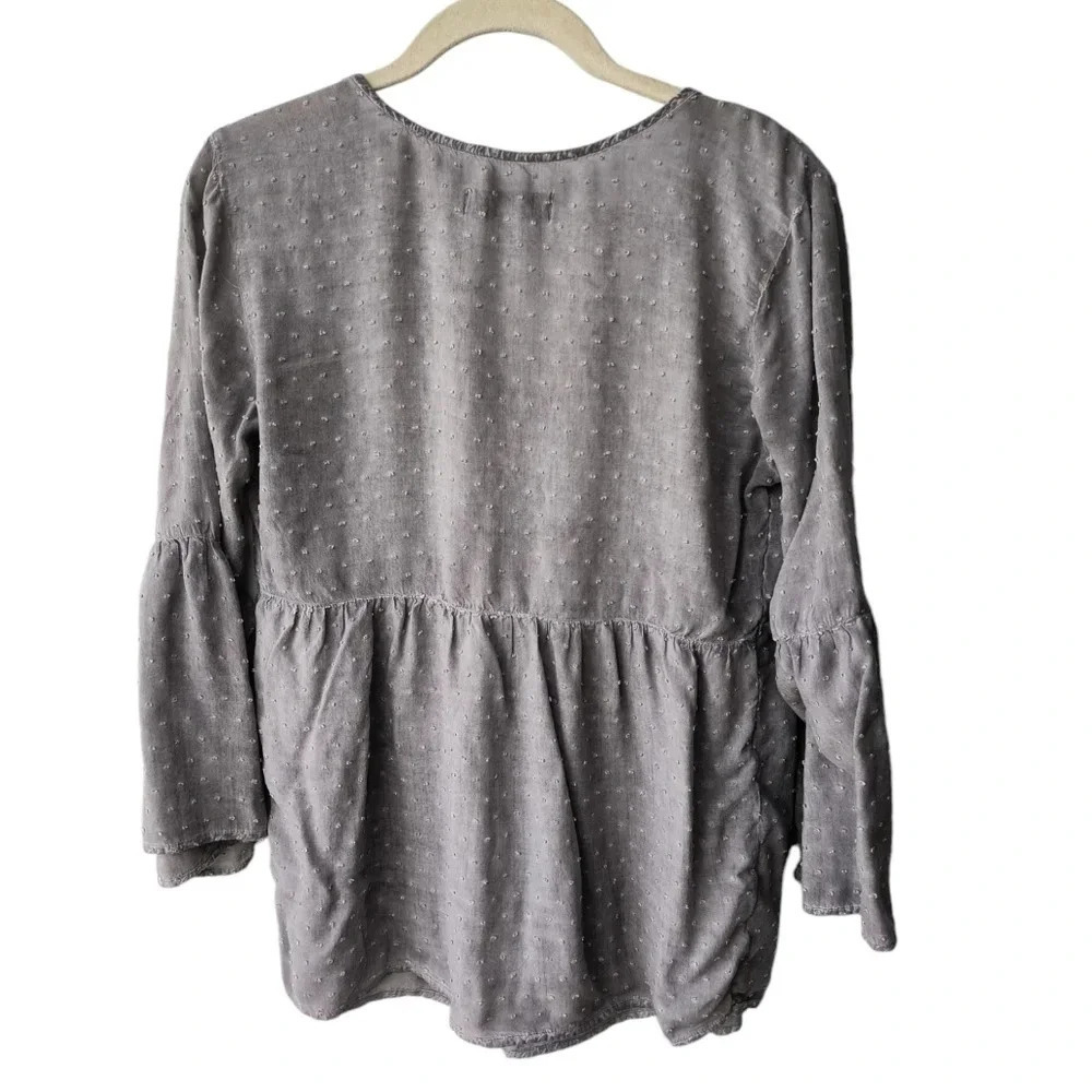 Knox Rose Women's Boho Girly Feminine Embroidered Three Quarter Sleeve Top M - Picture 3 of 9